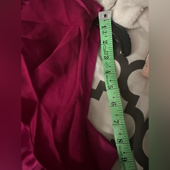 INC International Concepts Draped Neck Satin Jumpsuit Fuschia Pop size 2 - Picture 9 of 9